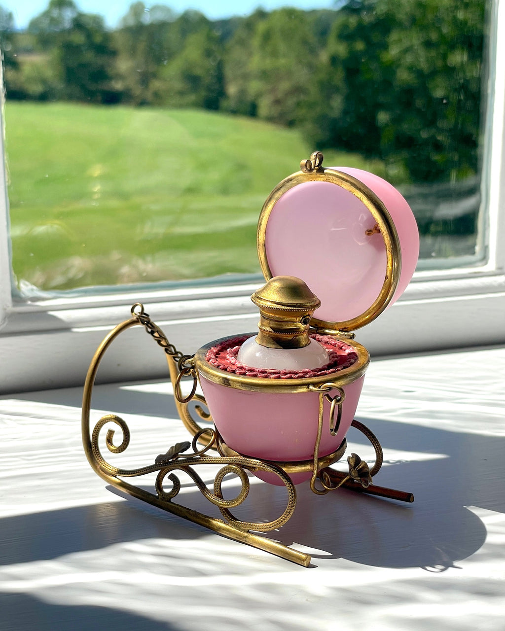 Palais Royal French Opaline Perfume Sleigh