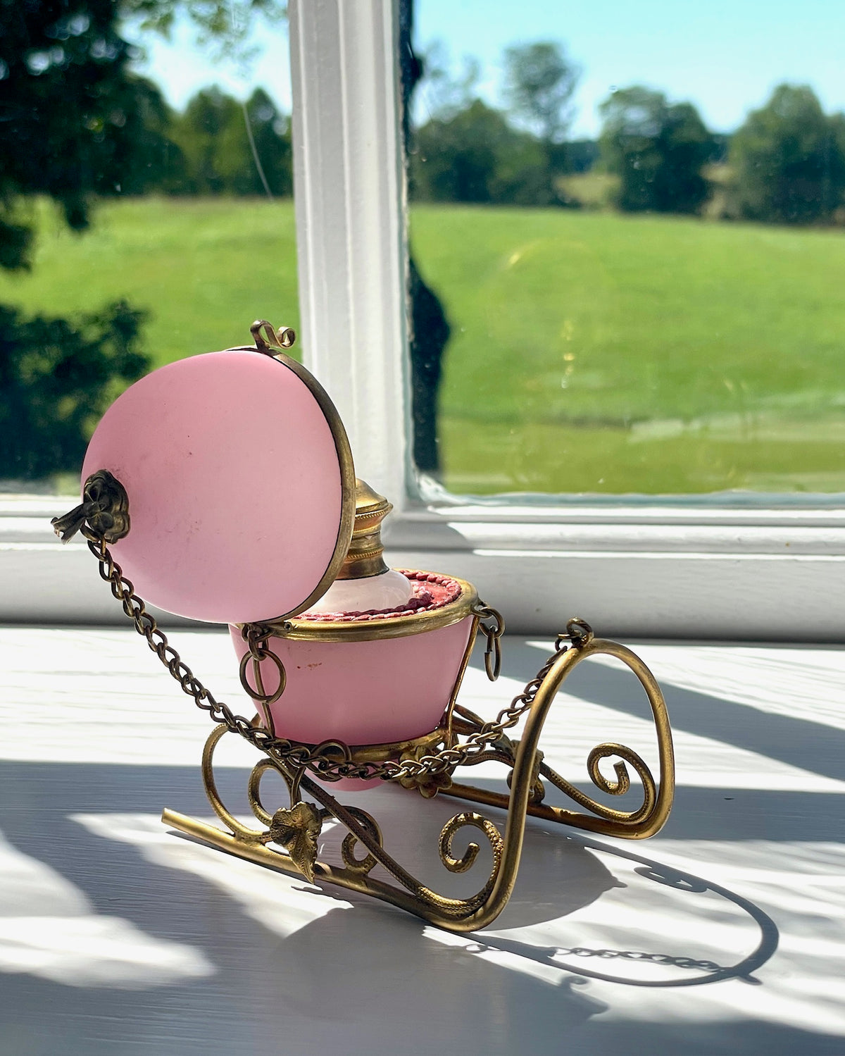 Palais Royal French Opaline Perfume Sleigh