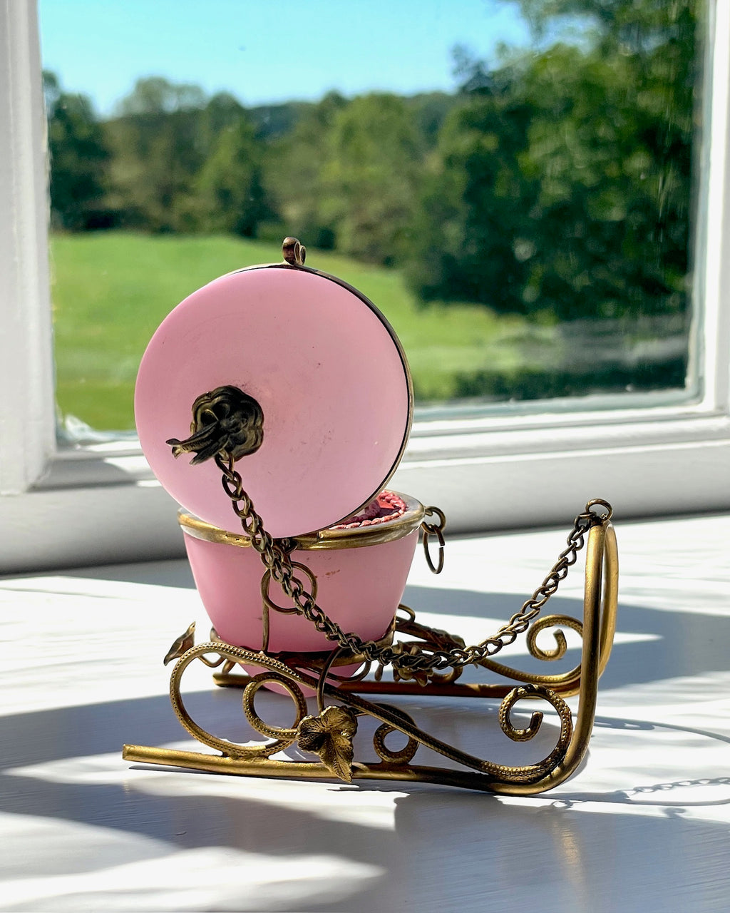 Palais Royal French Opaline Perfume Sleigh