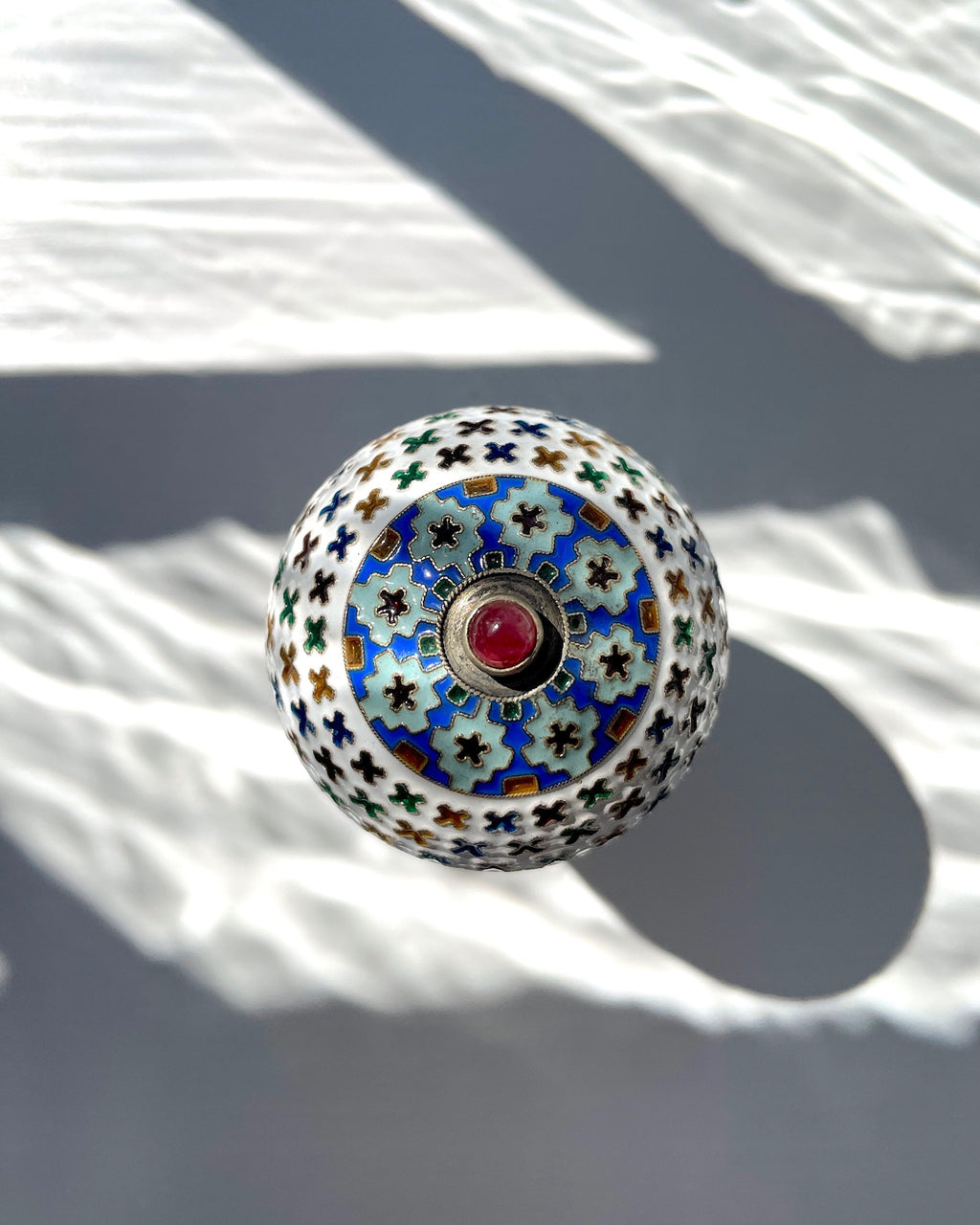 Large Russian Gilt Silver Egg