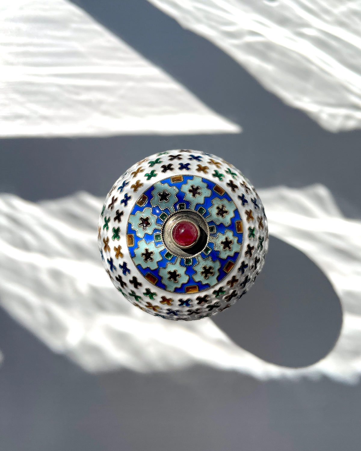 Large Russian Gilt Silver Egg