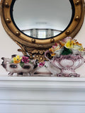 Beautiful Capodimonte Centerpiece and Sugar Bowl with Lid