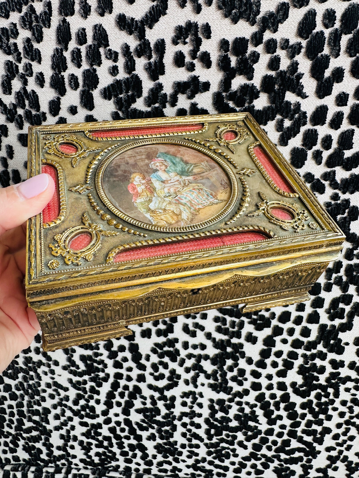 French Ormulu Cast Bronze Box