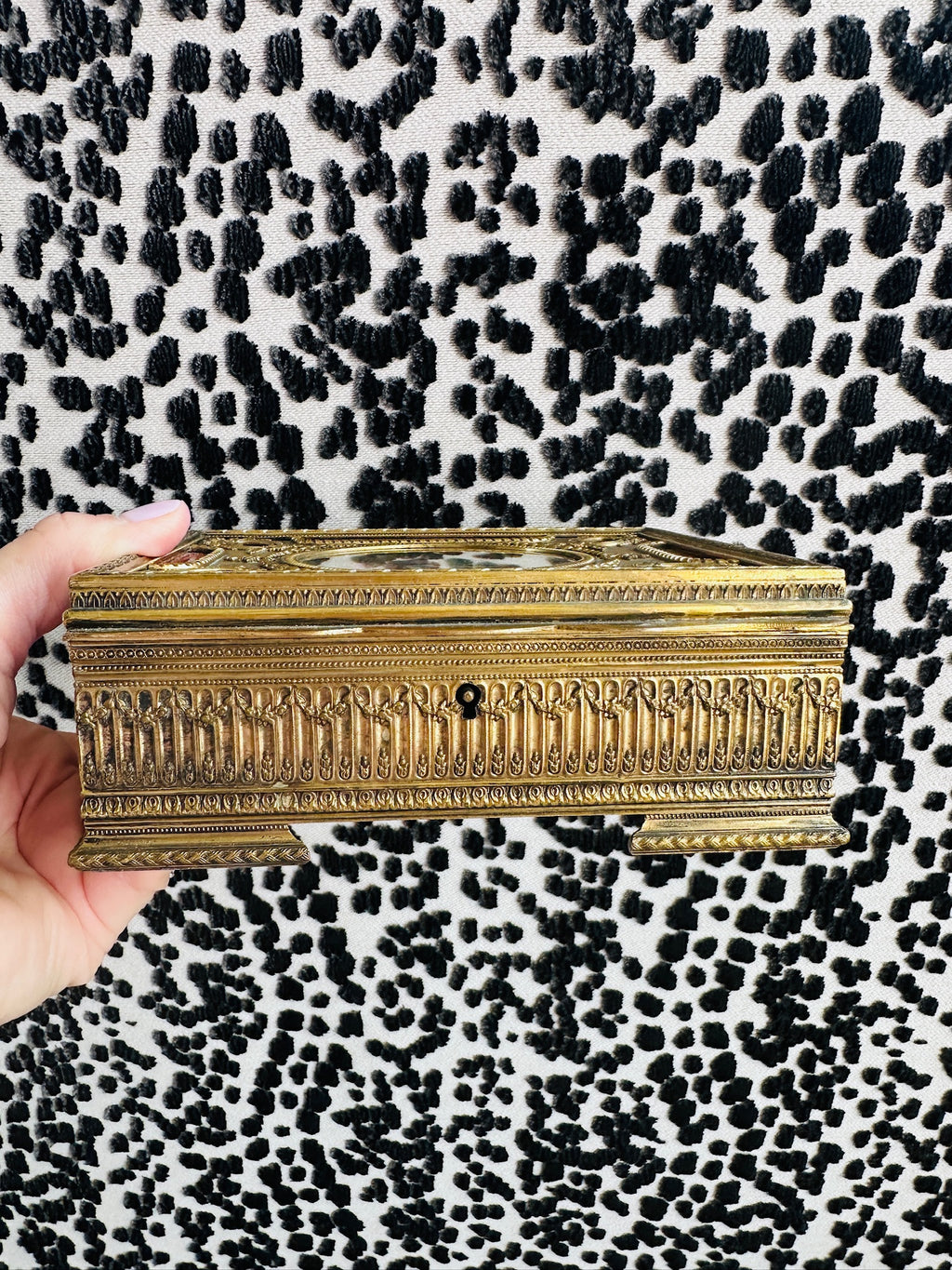 French Ormulu Cast Bronze Box