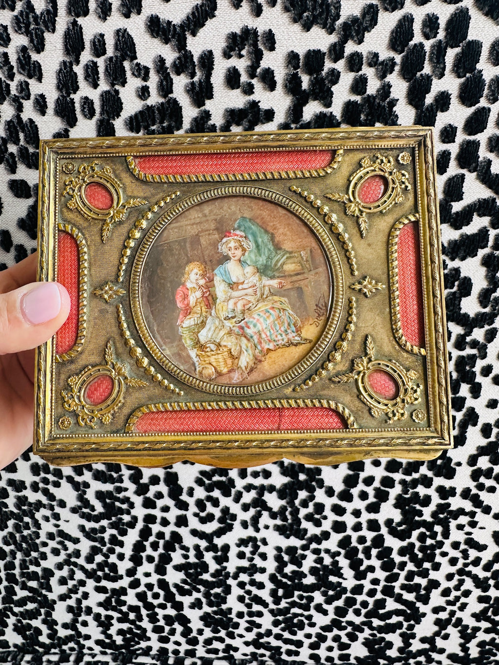 French Ormulu Cast Bronze Box