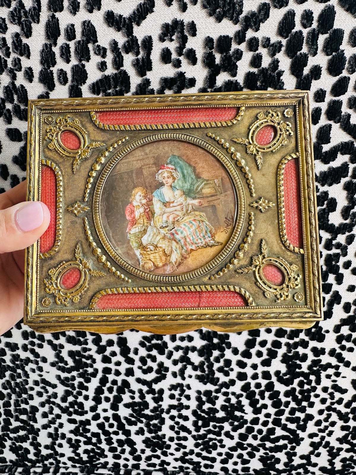 French Ormulu Cast Bronze Box