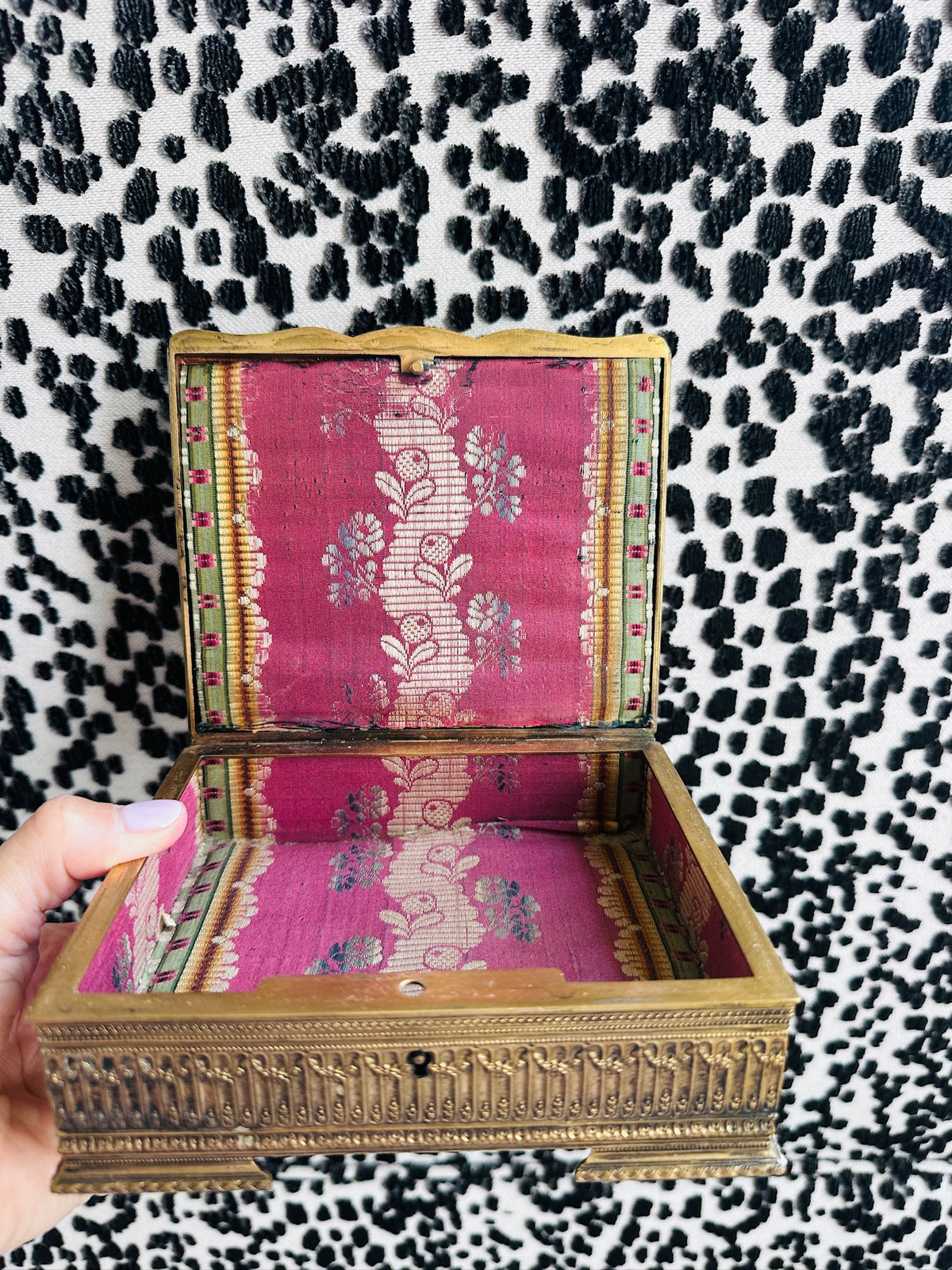 French Ormulu Cast Bronze Box