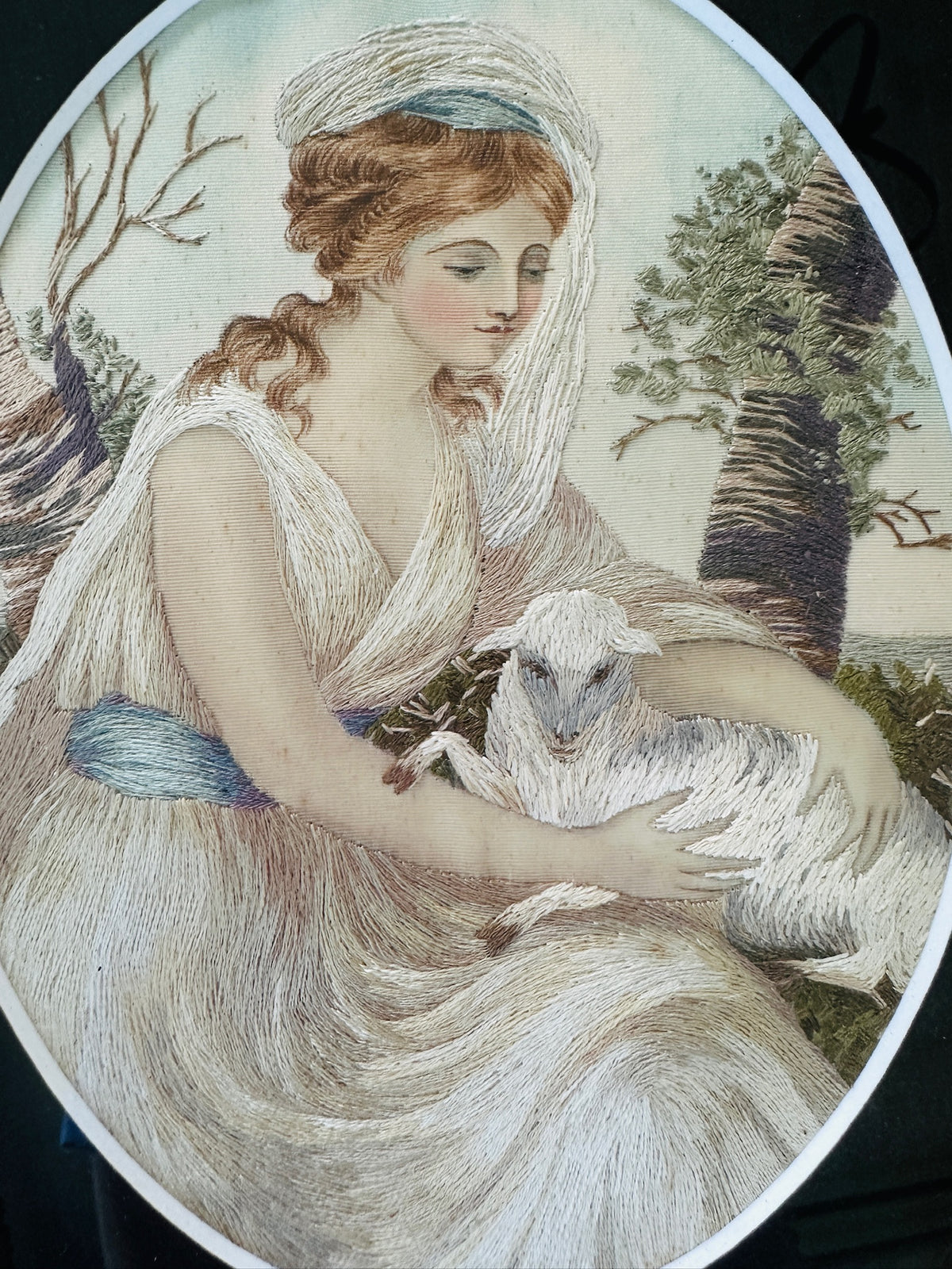 Exquisite ca. 1780 Silk Work