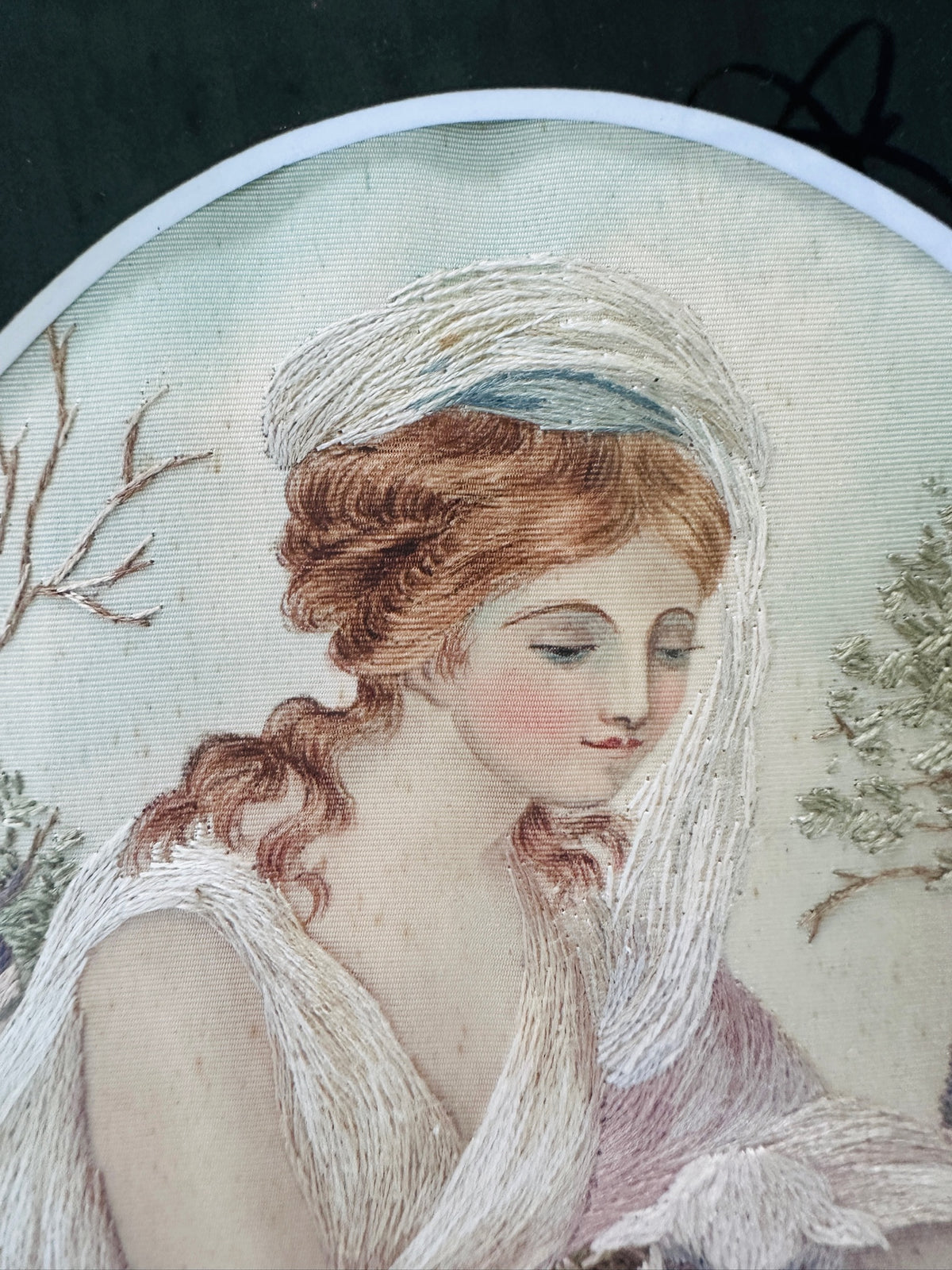Exquisite ca. 1780 Silk Work