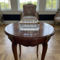 French Regency Cut Crystal & Gilt Bronze Ashtray
