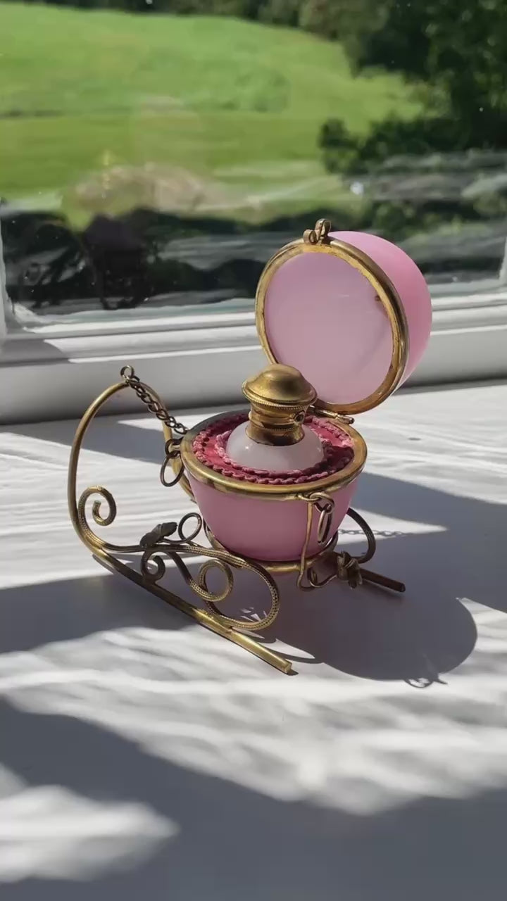 Palais Royal French Opaline Perfume Sleigh